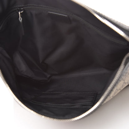 Gucci GG Supreme Monogram Web Messenger Bag Black 5 of 9