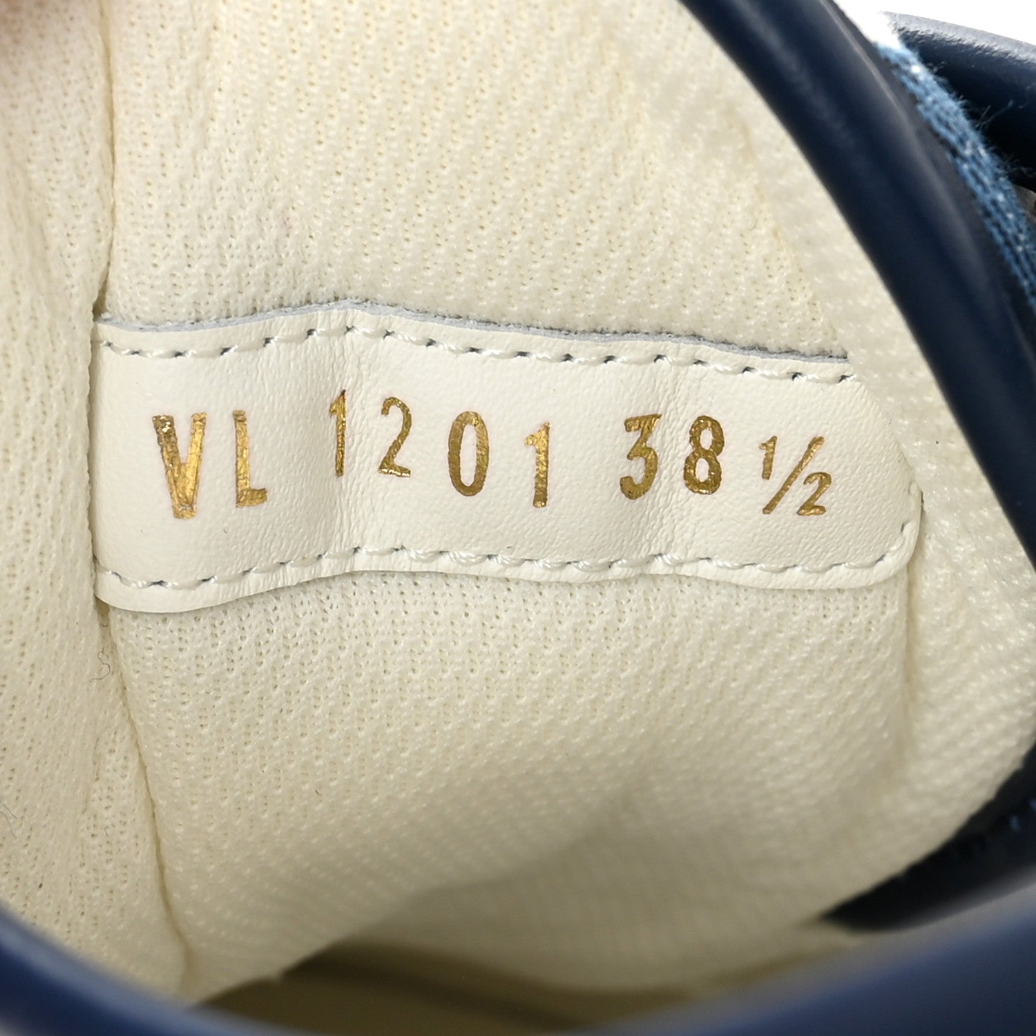 Louis Vuitton Denim Monogram Squad Sneakers 38.5 Marine 9 of 9
