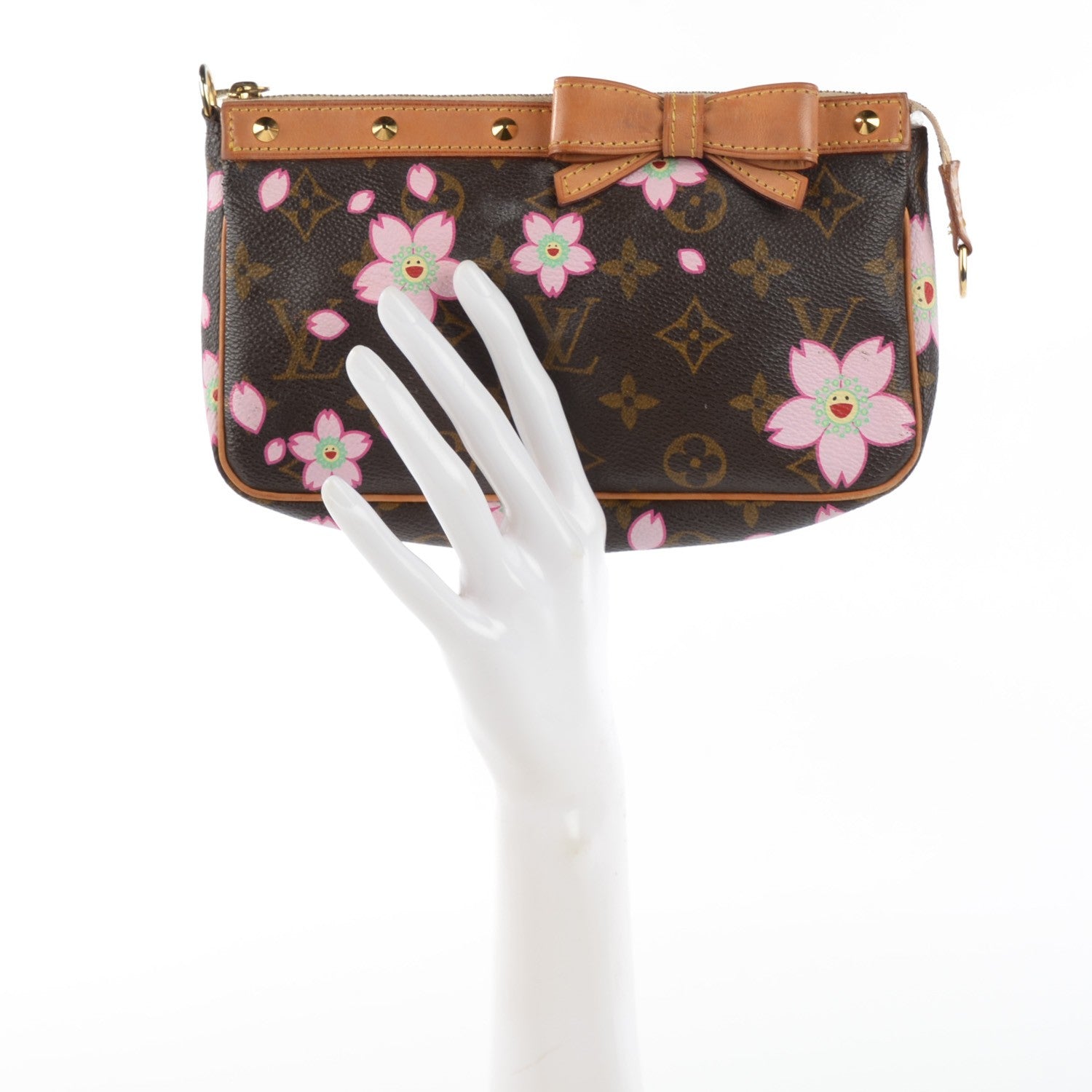Louis Vuitton Monogram Cherry Blossom Pochette Accessories Brown 2 of 10