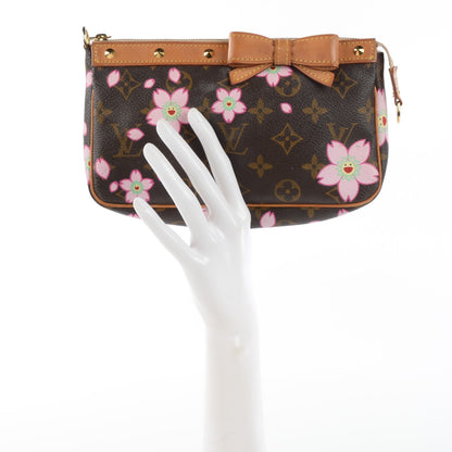 Louis Vuitton Monogram Cherry Blossom Pochette Accessories Brown 2 of 10