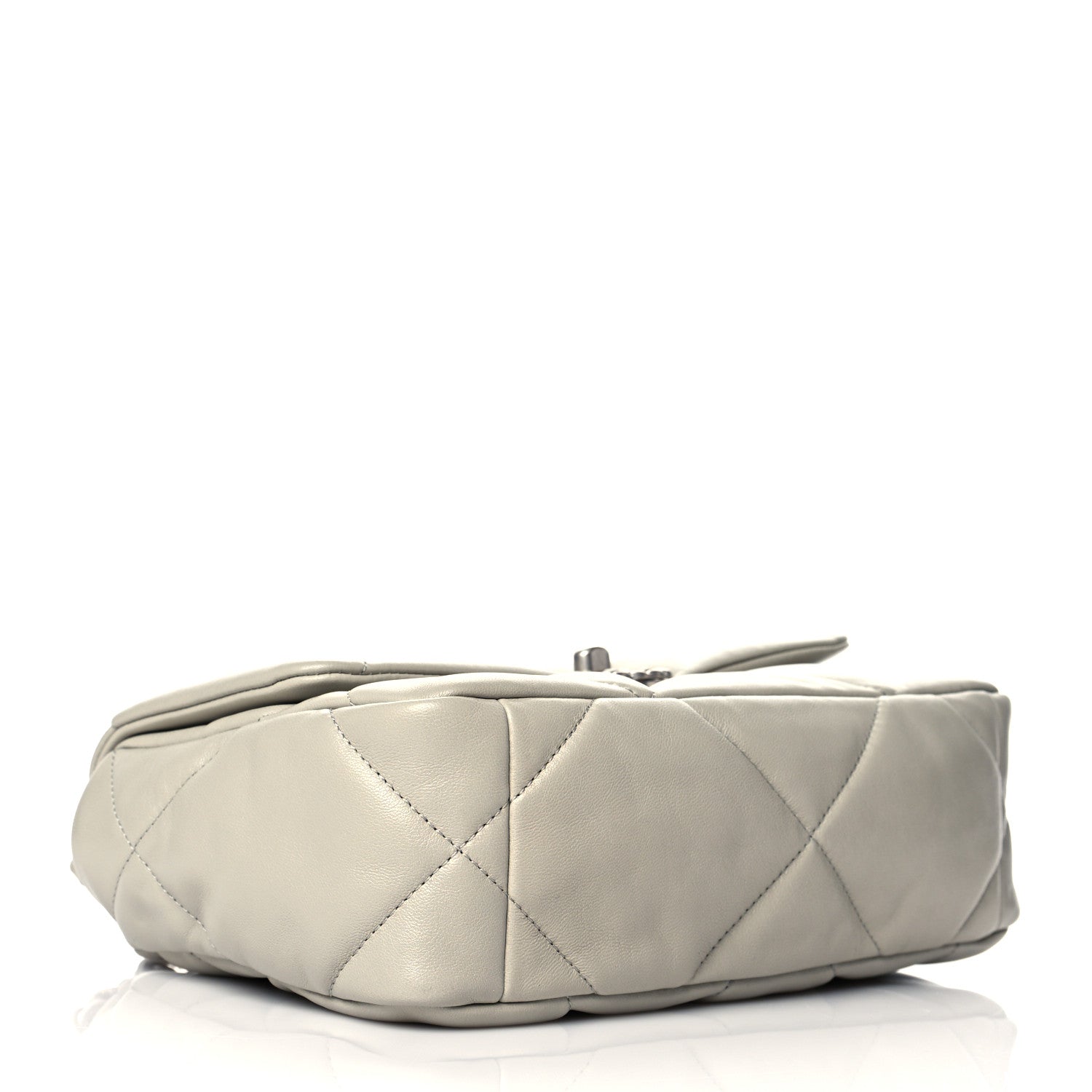Chanel Lambskin Quilted Medium Chanel 19 Flap Grey 4 of 10