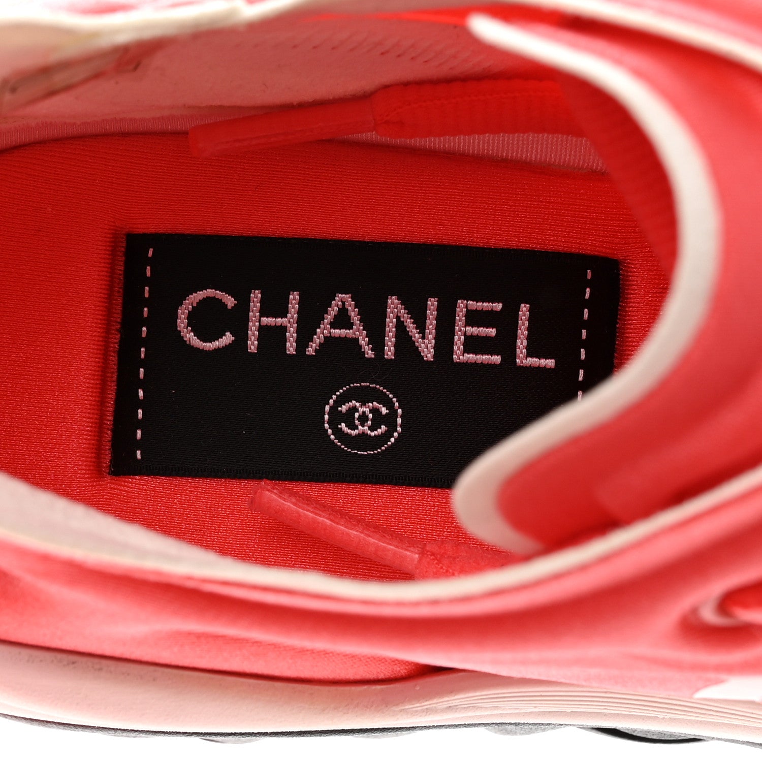 Chanel Lycra CC Sneakers 37 Orange 7 of 9