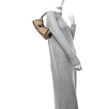 Gucci Monogram D Ring Abbey Pochette Pewter 2 of 11