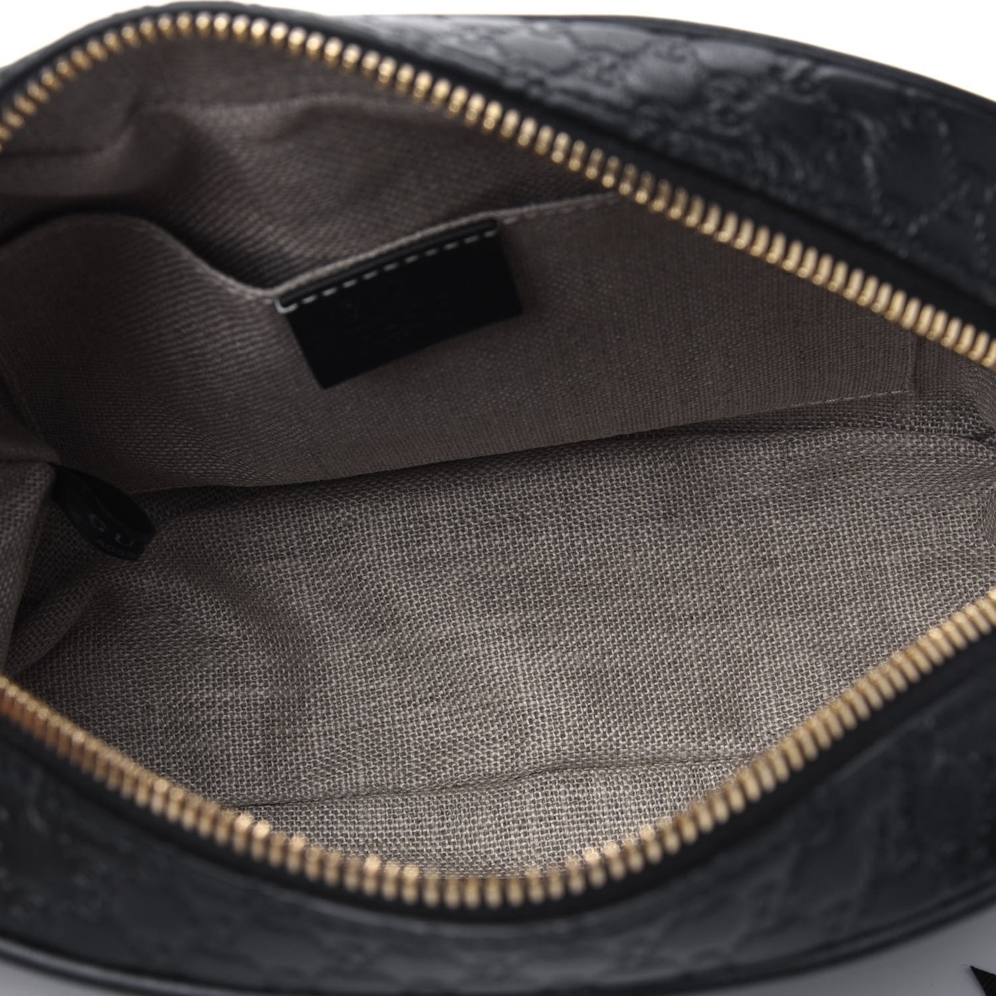 Microguccissima Mini Bree Messenger Bag Black