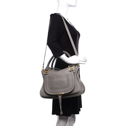 Chloe Calfskin Medium Marcie Satchel Cashmere Grey 2 of 10