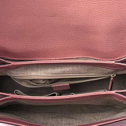 Gucci Dollar Calfskin Medium Interlocking G Top Handle Shoulder Bag Soft Pink 5 of 9