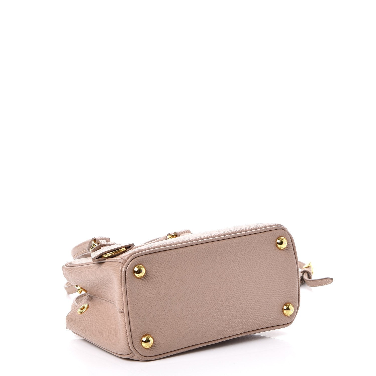 Prada Saffiano Lux Micro Galleria Double Zip Tote Cammeo 5 of 8