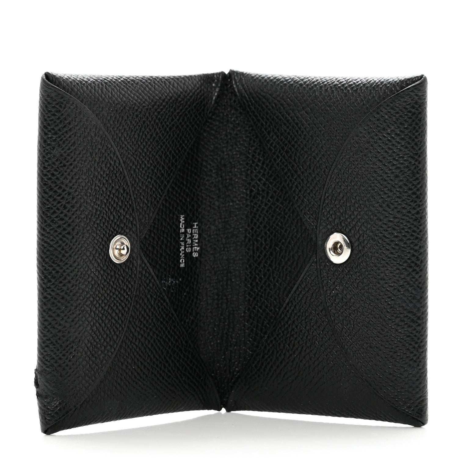Hermes Epsom Calvi Card Case Black 5 of 8