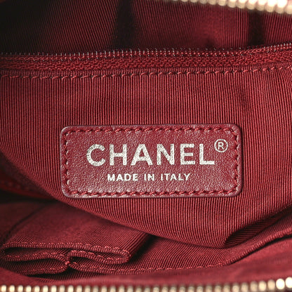 Chanel Aged Calfskin Quilted Small Gabrielle Hobo Burgundy 6 of 9