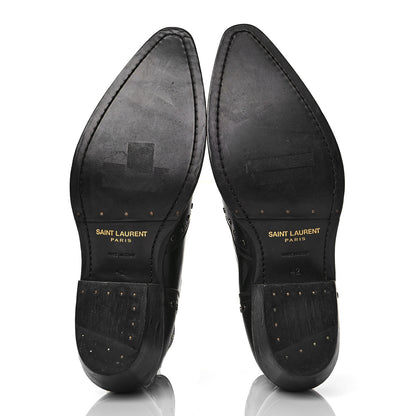 Saint Laurent Leather Dakota 50 Stud Bootie 42 Black 5 of 9