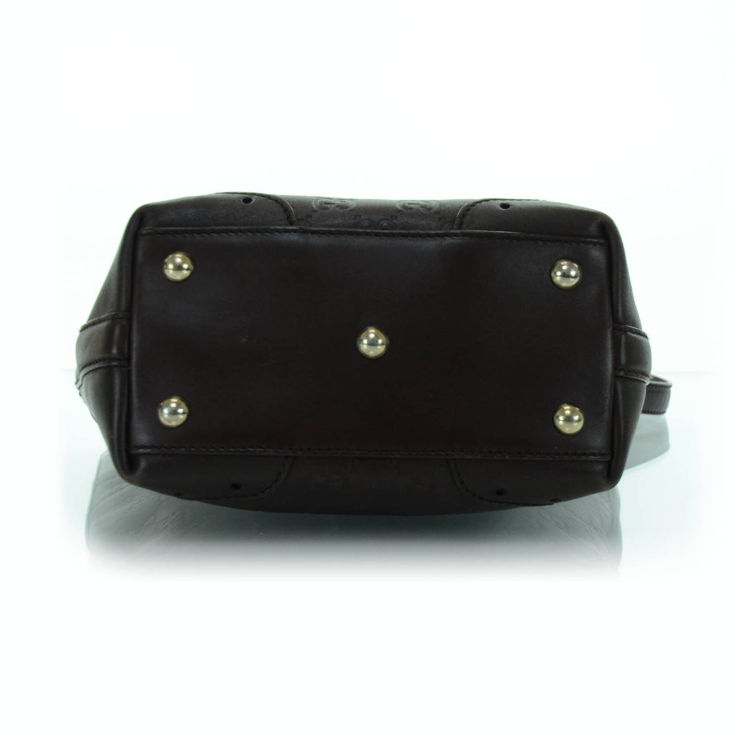 Guccissima Small Punch Tote Chocolate Brown