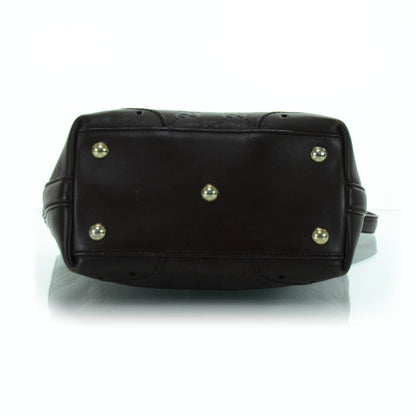 Gucci Guccissima Small Punch Tote Chocolate Brown 5 of 11