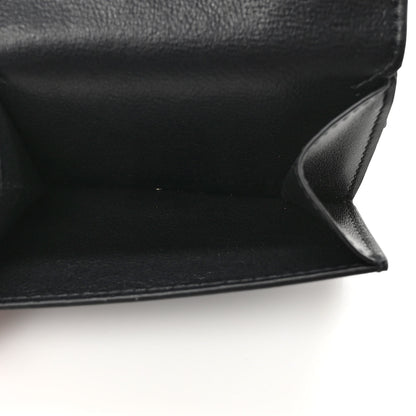 Balenciaga Smooth Calfskin 3D Logo Mini Cash Tri-Fold Wallet Black Red White 5 of 6