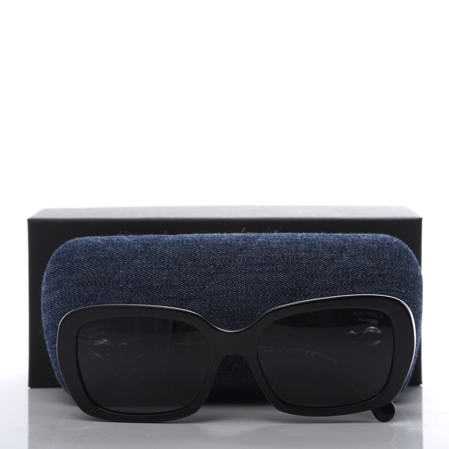 Pearl Square Polarized Sunglasses 5427-H-A Black
