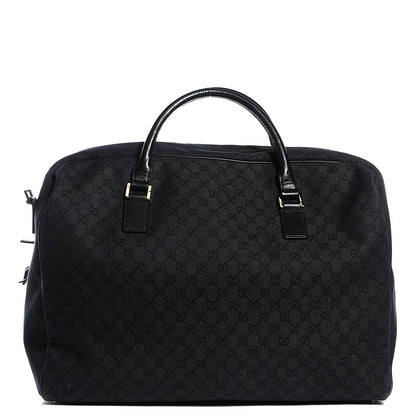 Gucci Denim Monogram Large Duffle Black 1 of 7