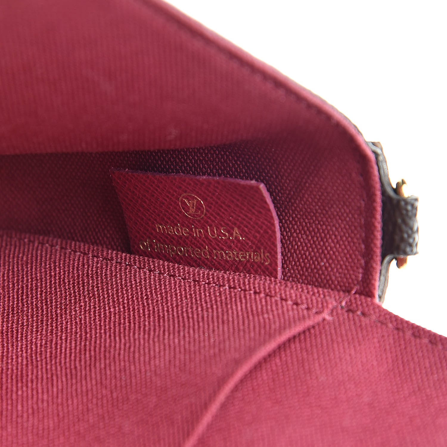 Louis Vuitton Monogram Pochette Felicie Chain Wallet Fuchsia 7 of 9
