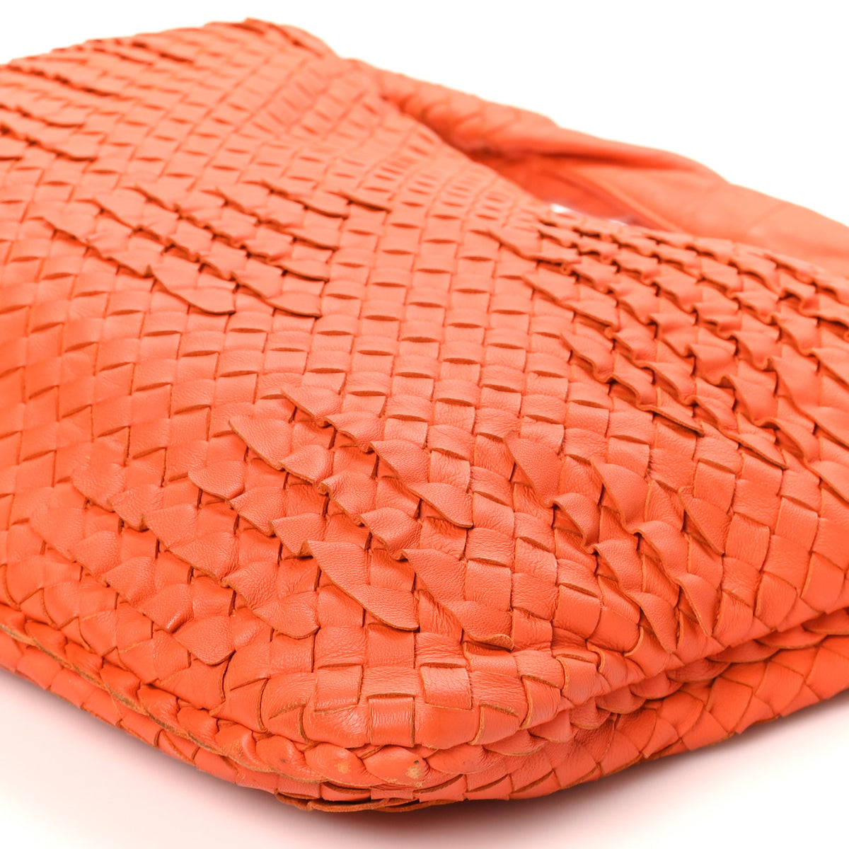 Bottega Veneta Nappa Intrecciato Ruffle Large Veneta Hobo Orange 8 of 8