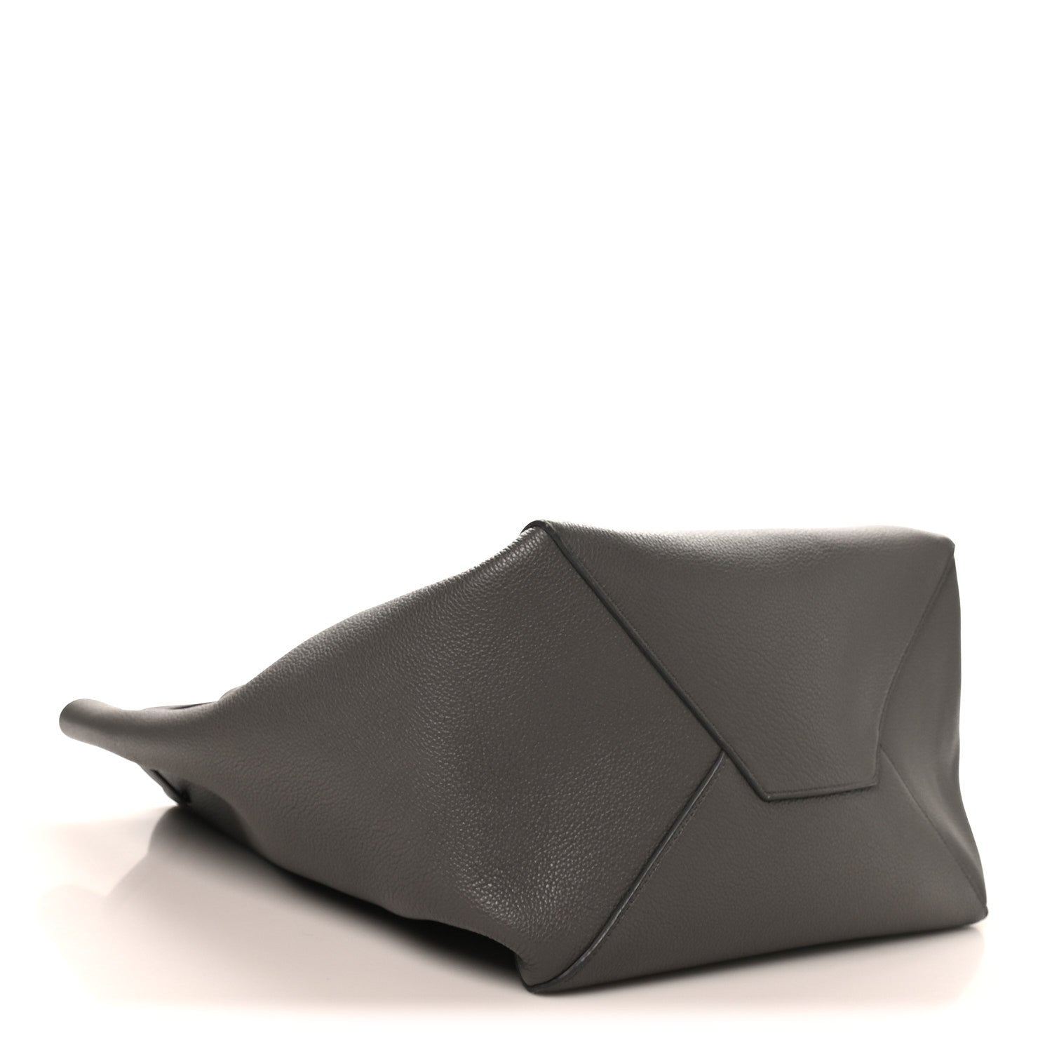 Celine Soft Grained Calfskin Medium Belt Cabas Phantom Grey 4 of 9