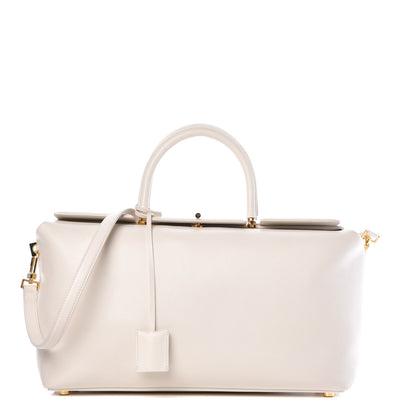 Tom Ford Calfskin Medium India Satchel Chalk 1 of 7