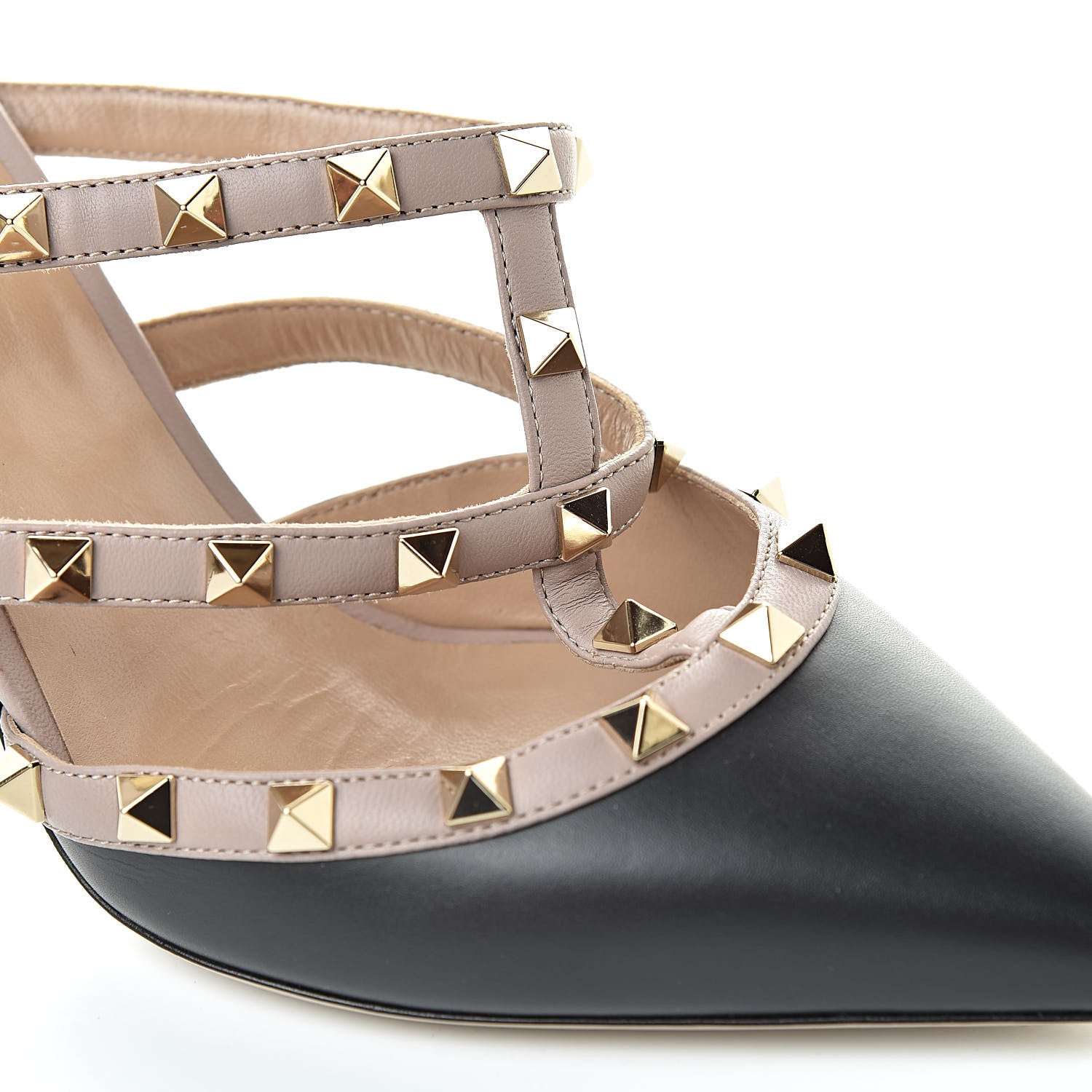 Valentino Garavani Nappa Rockstud 90mm Cage Mules 39 Black Poudre 9 of 11