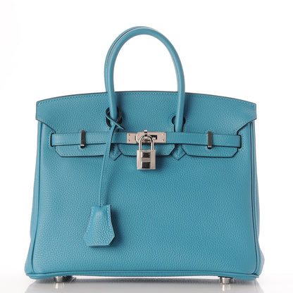 Hermes Togo Birkin 25 Turquoise 1 of 31