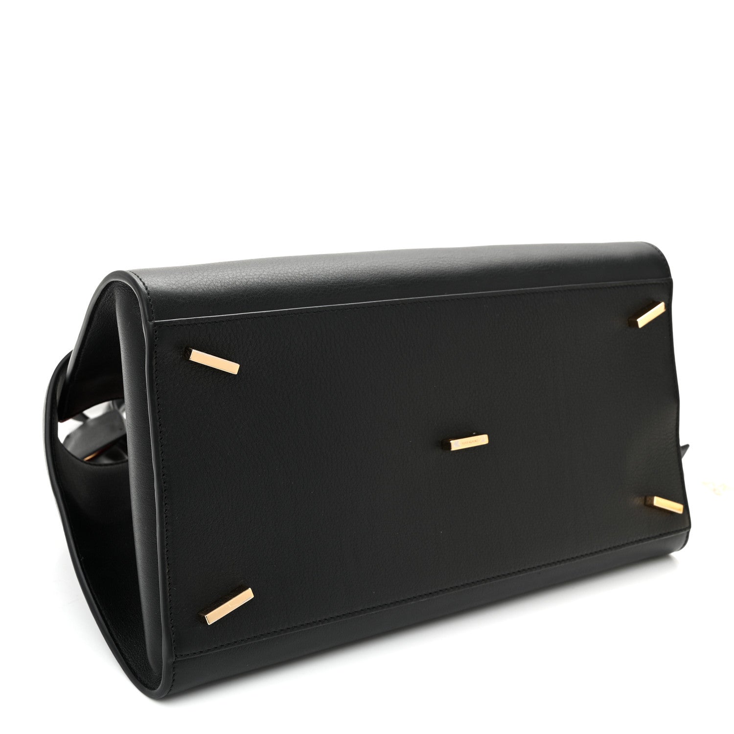 Salvatore Ferragamo Calfskin Small Hug Bag Black 4 of 9