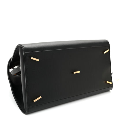 Salvatore Ferragamo Calfskin Small Hug Bag Black 4 of 9
