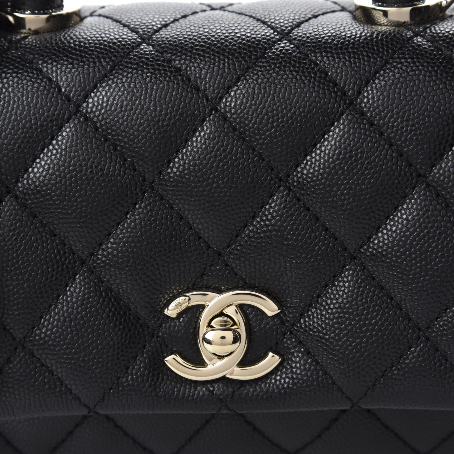 Chanel Caviar Quilted Extra Mini Coco Handle Flap Black 11 of 11