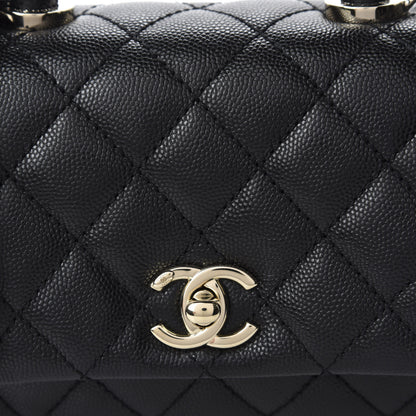 Chanel Caviar Quilted Extra Mini Coco Handle Flap Black 11 of 11