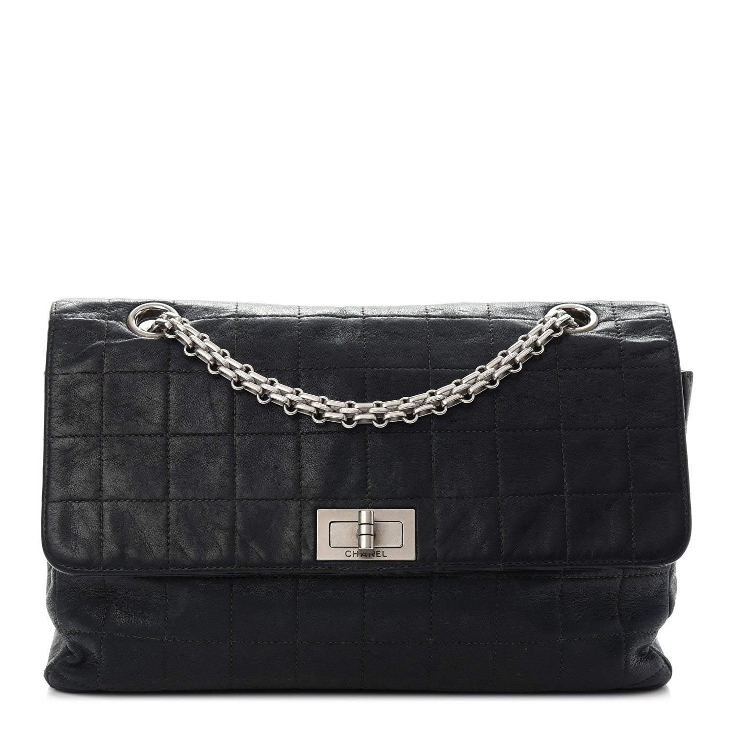 Chanel Lambskin Chocolate Bar Mademoiselle Flap Black 1 of 11
