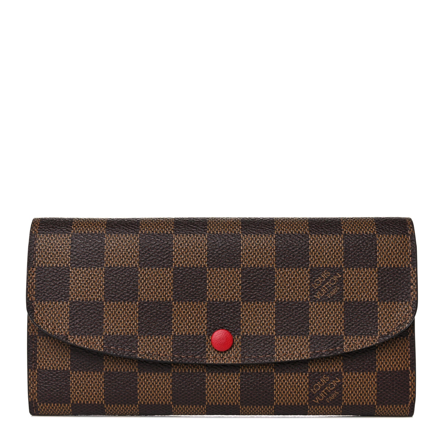 Damier Ebene Emilie Wallet Red