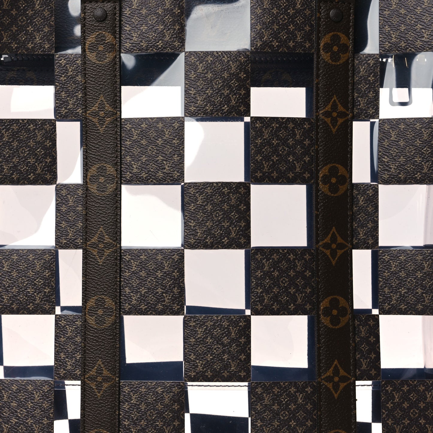 PVC Monogram Chess Sac Plat