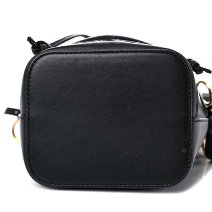 Fendi Vitello Century F is Fendi Eyebrow Monster Eyes Embossed Mini Mon Tresor Bucket Bag Black 11 of 11
