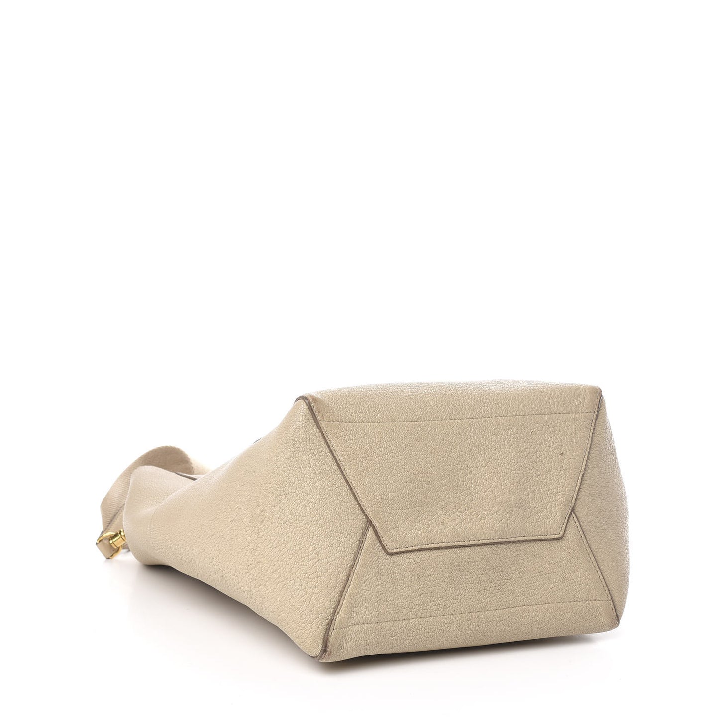 Soft Grained Calfskin Sangle Bucket Bag Dune