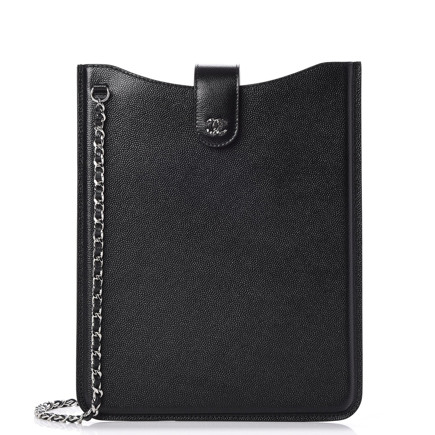 Chanel Caviar iPad Case Crossbody Black 1 of 10