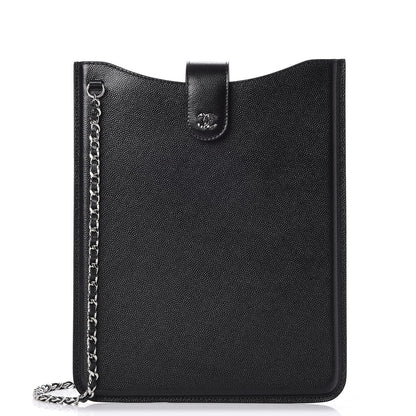 Chanel Caviar iPad Case Crossbody Black 1 of 10