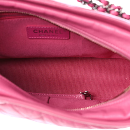 Chanel Aged Calfskin Quilted Medium Gabrielle Hobo Pink 5 of 9