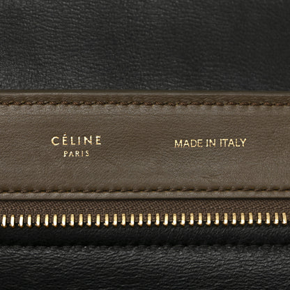 Celine Smooth Calfskin Nubuck Small Tri-Color Trapeze Black 6 of 13