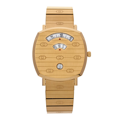 Gucci Stainless Steel 38mm Grip Quartz Watch Gold 1 of 4