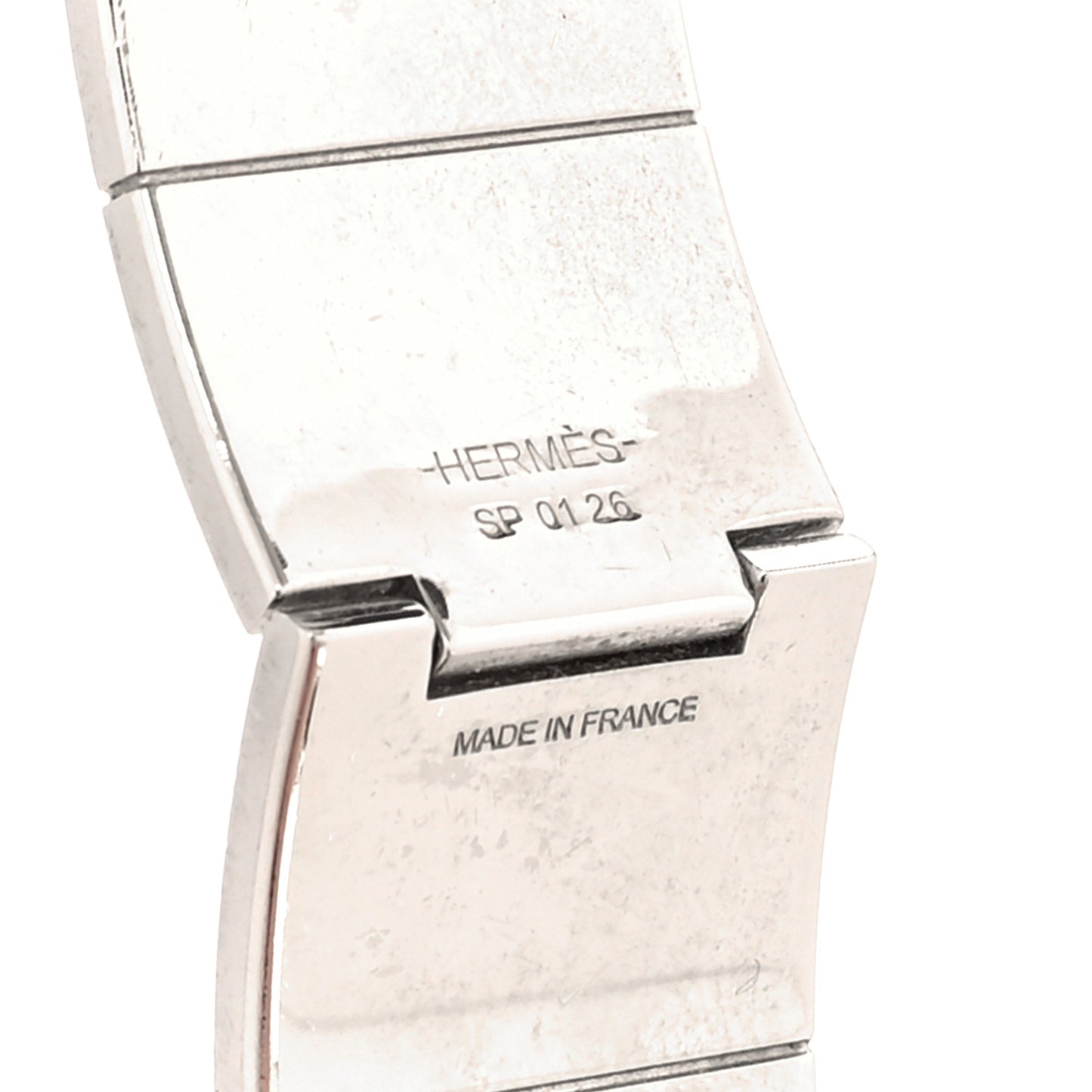 ERMES Enamel Printed Wide Cachemire Fleuri Hinged Bracelet M Surnaturel
