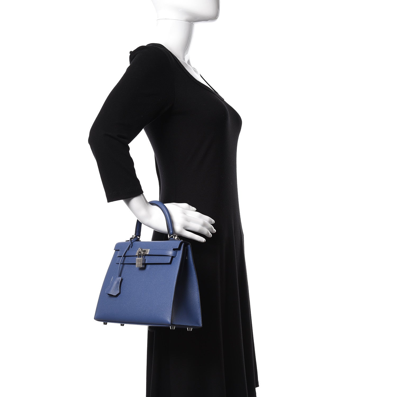 Hermes Epsom Kelly Sellier 25 Bleu Brighton 2 of 39