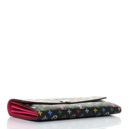 Louis Vuitton Monogram Multicolor Sarah Wallet Black Grenade 3 of 4