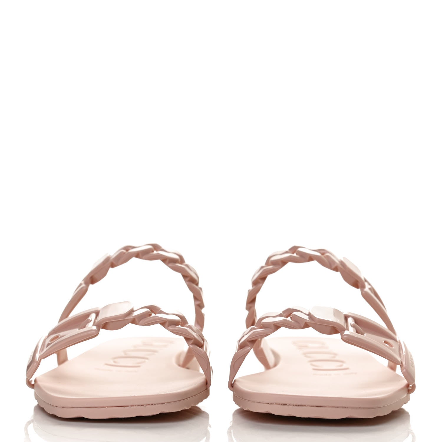 Gucci Rubber Womens Slide Sandals 37 Perfect Pink 2 of 10