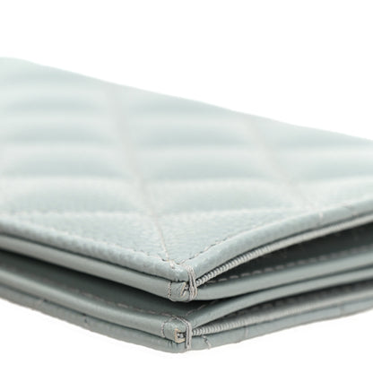 Chanel Caviar Quilted Passport Holder Blue 8 of 8