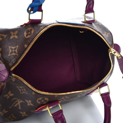 Louis Vuitton Monogram Totem Speedy 30 Magenta 5 of 8