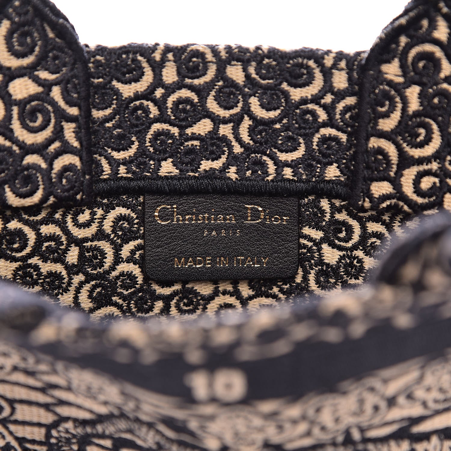Christian Dior Embroidered La Roue La Fortune Tarot Vertical Book Tote Blue 6 of 10