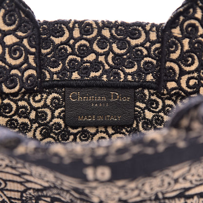 Christian Dior Embroidered La Roue La Fortune Tarot Vertical Book Tote Blue 6 of 10