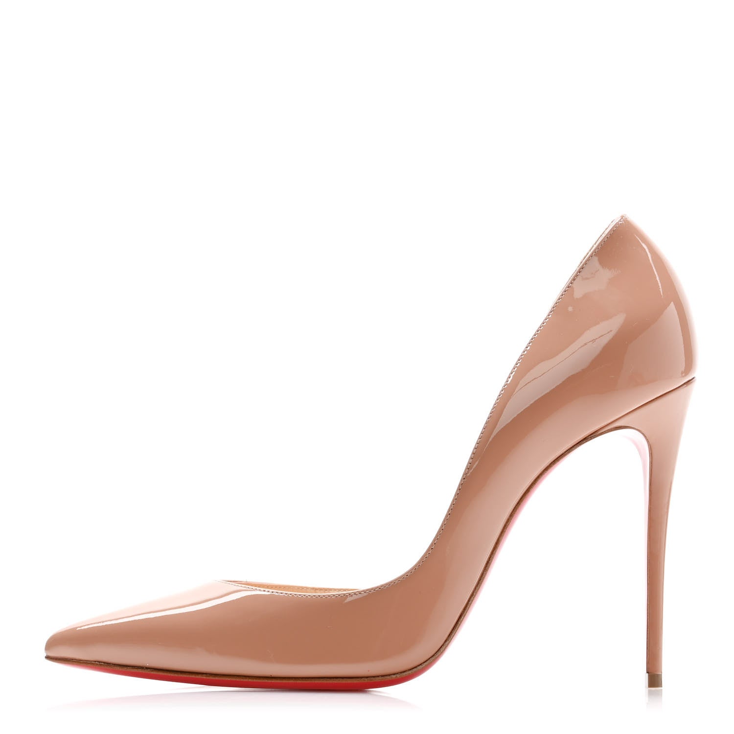 Christian Louboutin Patent Iriza 100 Pumps 40 Nude 1 of 9