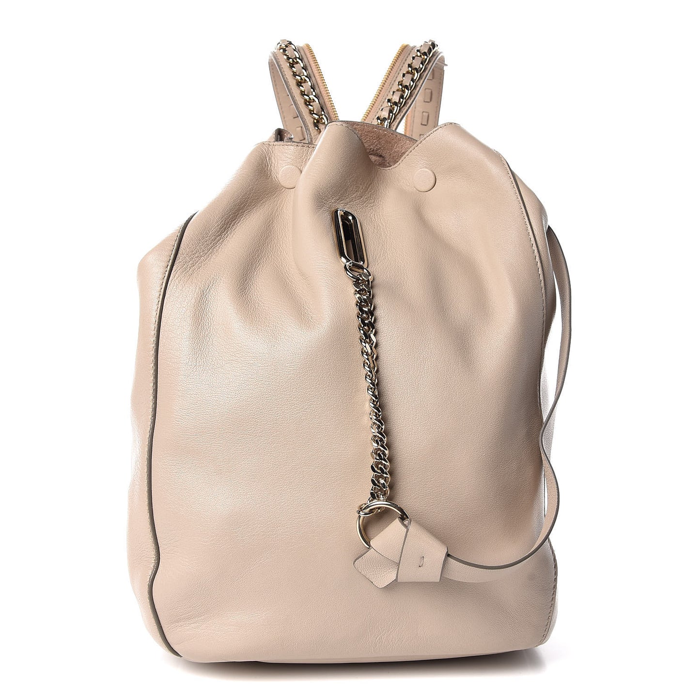 Nappa Echo Convertible Backpack Beige