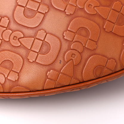 Gucci Calfskin Horsebit Embossed Glam Hobo Tan 10 of 14